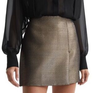 H&M Elegant Gold Skirt size 6